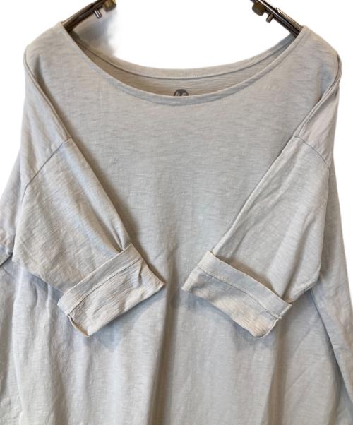 45R（フォーティファイブ・アール）45R (フォーティファイブ・アール) コットンカットソーワンピース ベージュの古着・服飾アイテム