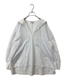 SLOBE IENA（スローブ イエナ）の古着「シャンブレーセーラーブラウス」｜ホワイト