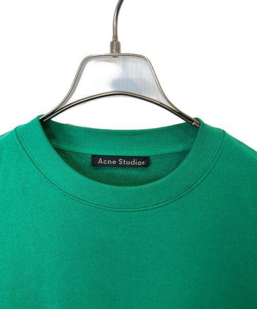 Acne studios（アクネ ストゥディオズ）Acne studios (アクネ ストゥディオス) フェイスパッチスウェット　FA-UX-SWEA000010 グリーン サイズ: XXSの古着・服飾アイテム