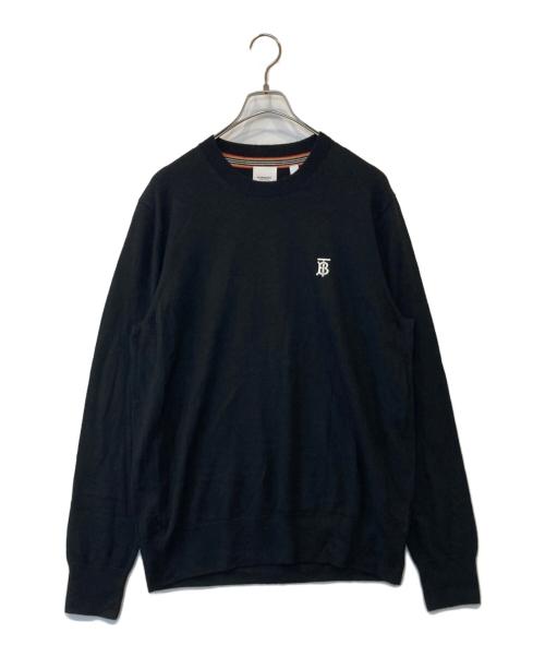 BURBERRY（バーバリー）BURBERRY (バーバリー) TB LOGO CREWNECK KNIT 8018666 ニット ブラック サイズ:XLの古着・服飾アイテム