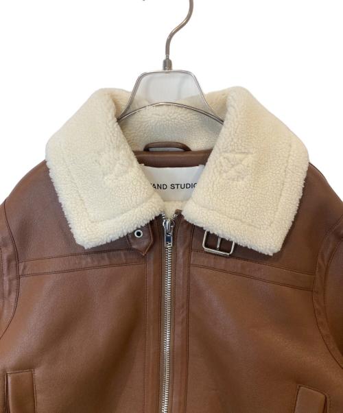 Stand Studio（スタンド スタジオ）STAND STUDIO (スタンド スタジオ) Lorelle Jacket ロレルジャケット 61055-9620 ブラウン サイズ:40の古着・服飾アイテム