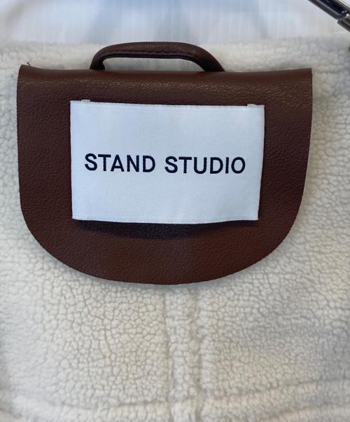 Stand Studio（スタンド スタジオ）STAND STUDIO (スタンド スタジオ) Lorelle Jacket ロレルジャケット 61055-9620 ブラウン サイズ:40の古着・服飾アイテム