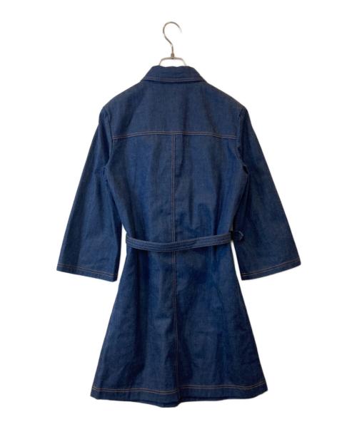GUCCI（グッチ）GUCCI (グッチ) ベルト付デニムシャツワンピース 625069 XDA93 インディゴ サイズ:38の古着・服飾アイテム