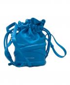 ALEXANDER McQUEENアレキサンダーマックイーン）の古着「Soft Curve Bag 6968111AXAA4722 バッグ」｜スカイブルー