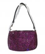 ALEXANDER WANGアレキサンダー・ワン）の古着「HEIRESS ラインストーン メッシュ ポーチ」｜ピンク