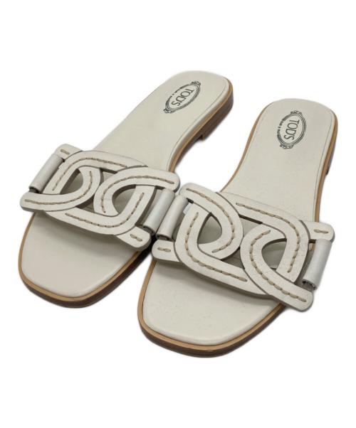 TOD'S（トッズ）TOD'S (トッズ) ケイトサンダル アイボリー サイズ:38の古着・服飾アイテム