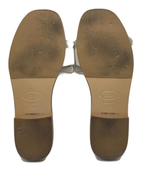 TOD'S（トッズ）TOD'S (トッズ) ケイトサンダル アイボリー サイズ:38の古着・服飾アイテム