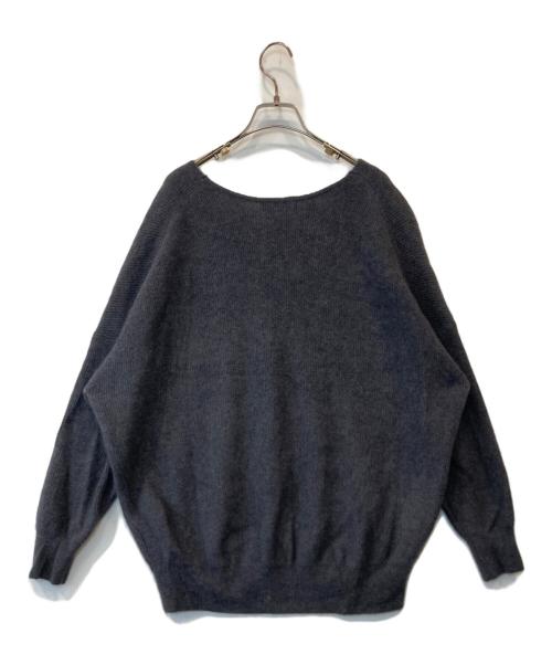 RIVE DROITE（リヴドロワ）RIVE DROITE (リヴドロワ) ヘアリーウール片畦Vネックニット RDZ10A2205A0006 グレー サイズ:FREEの古着・服飾アイテム