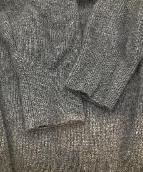RIVE DROITE（リヴドロワ）RIVE DROITE (リヴドロワ) ヘアリーウール片畦Vネックニット RDZ10A2205A0006 グレー サイズ:FREEの古着・服飾アイテム