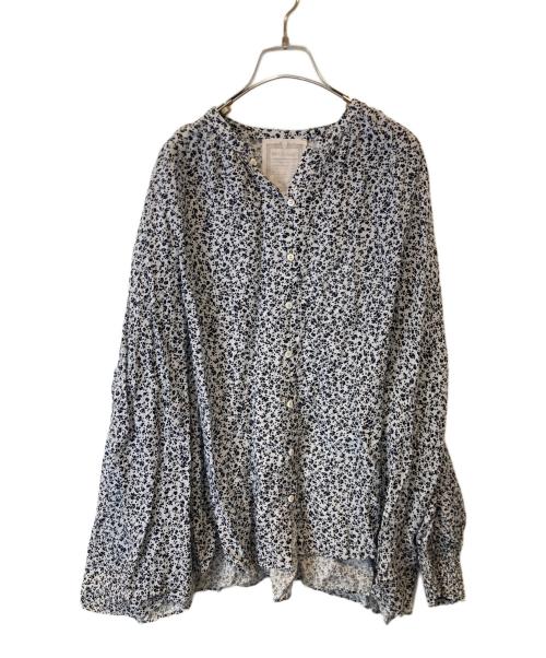 BEARDSLEY（ビアズリー）BEARDSLEY (ビアズリー) 袖リブシャツ　BEZ1032104A0011 ブラック×ホワイト サイズ:FREEの古着・服飾アイテム