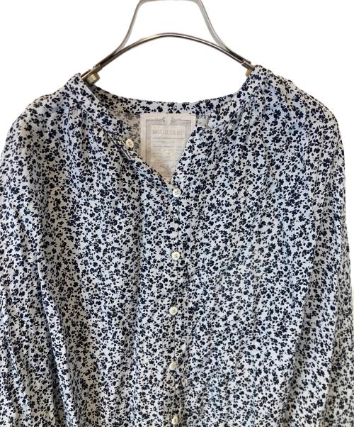 BEARDSLEY（ビアズリー）BEARDSLEY (ビアズリー) 袖リブシャツ　BEZ1032104A0011 ブラック×ホワイト サイズ:FREEの古着・服飾アイテム