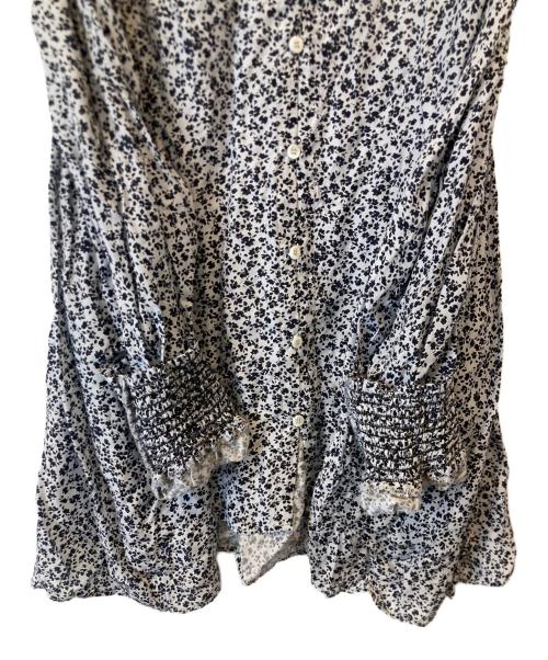 BEARDSLEY（ビアズリー）BEARDSLEY (ビアズリー) 袖リブシャツ　BEZ1032104A0011 ブラック×ホワイト サイズ:FREEの古着・服飾アイテム