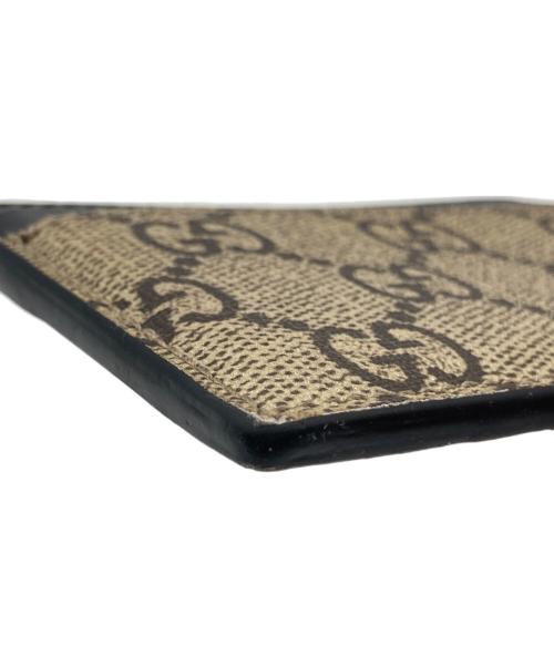 GUCCI（グッチ）GUCCI (グッチ) キングスネークプリント GGスプリーム カードケース 451277 496085 ブラウンの古着・服飾アイテム