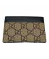 GUCCI (グッチ) キングスネークプリント GGスプリーム カードケース 451277 496085 ブラウン：14000円