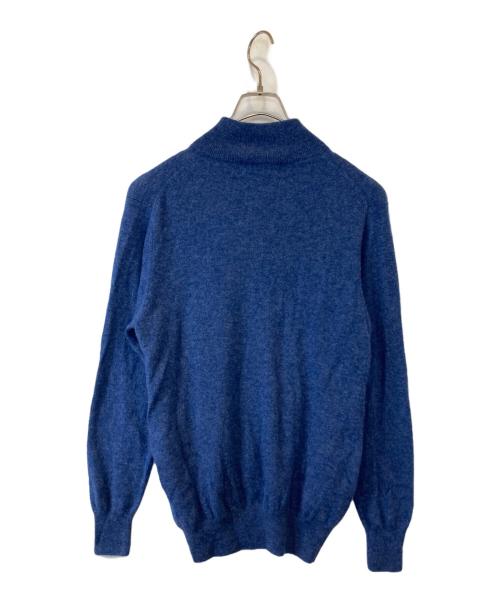 GRABRE（グラブレ）GRABRE (グラブレ) 最高級カシミヤ100%ジップアップ M732005 ブルー サイズ:Mの古着・服飾アイテム