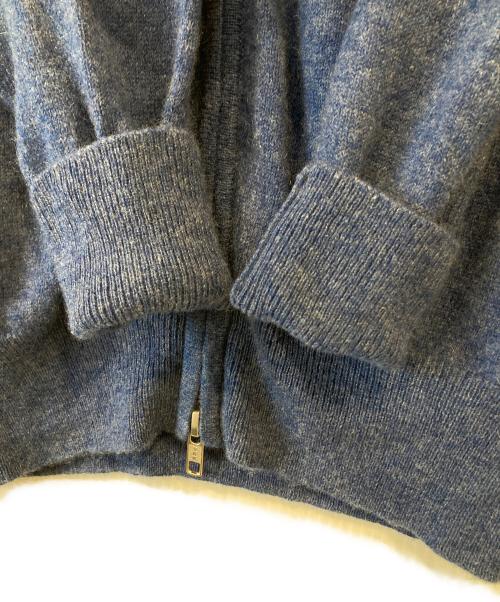 GRABRE（グラブレ）GRABRE (グラブレ) 最高級カシミヤ100%ジップアップ M732005 ブルー サイズ:Mの古着・服飾アイテム