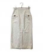 Apuweiser-richeアプワイザーリッシェ）の古着「ポケットディティールタイトスカート 25134260」｜ホワイト