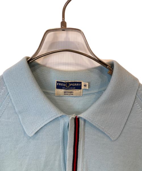 FRED PERRY（フレッドペリー）FRED PERRY (フレッドペリー) ニットポロシャツ スカイブルー サイズ:40の古着・服飾アイテム