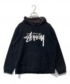 stussyステューシー）の古着「パーカー」｜ブラック