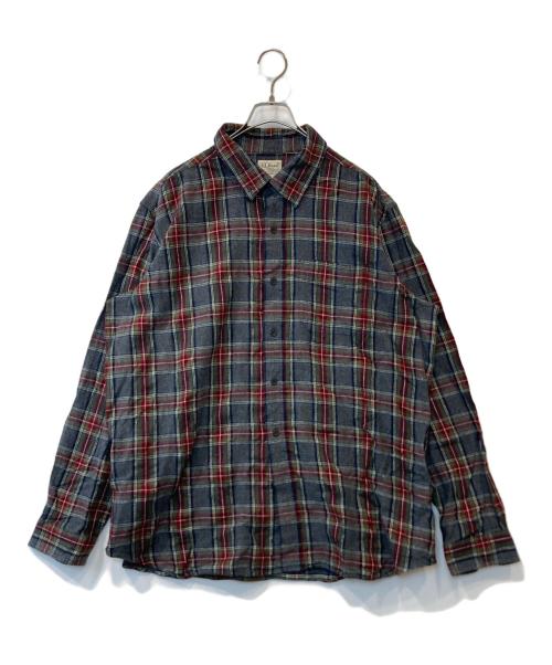 L.L.Bean（エルエルビーン）L.L.Bean (エルエルビーン) チェックシャツ グレー サイズ:XLの古着・服飾アイテム