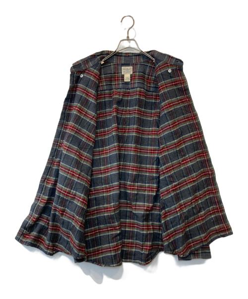 L.L.Bean（エルエルビーン）L.L.Bean (エルエルビーン) チェックシャツ グレー サイズ:XLの古着・服飾アイテム