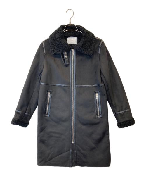 ZARA（ザラ）ZARA (ザラ) ムートンコート　2969/267 ブラック サイズ:Mの古着・服飾アイテム