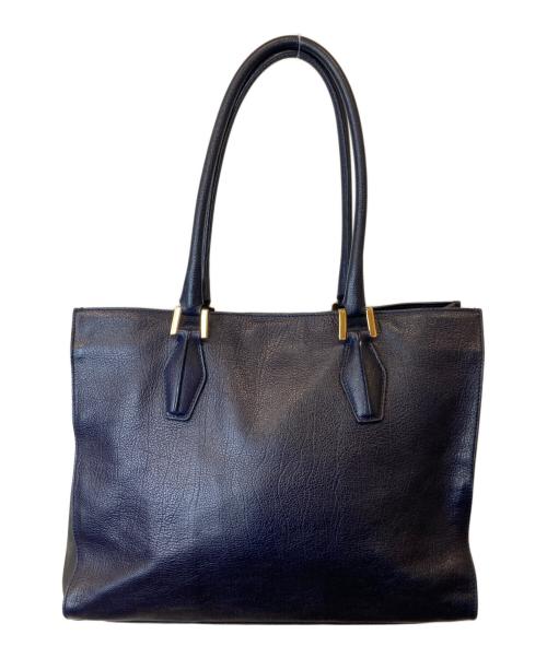TOD'S（トッズ）TOD'S (トッズ) レザートートバッグ ネイビーの古着・服飾アイテム