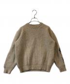 BURBERRY LONDONバーバリーロンドン）の古着「エルボーパッチニット BBT11-302」｜ベージュ