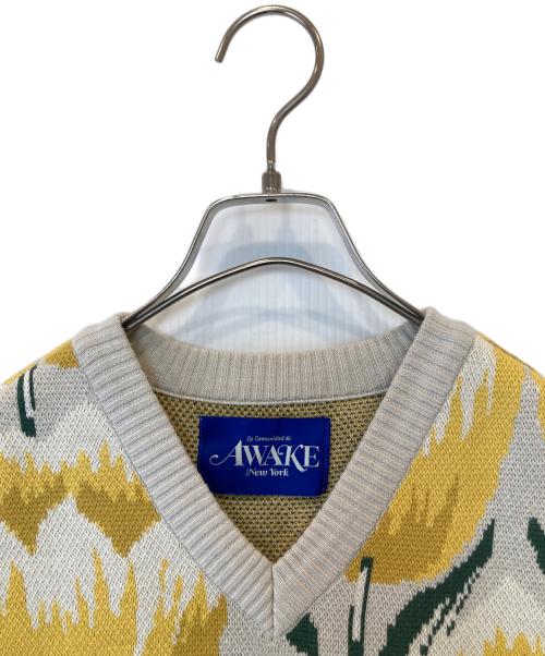 AWAKE NY（アウェイク ニューヨーク）AWAKE NY (アウェイク ニューヨーク) チューリップベスト イエロー サイズ:Sの古着・服飾アイテム