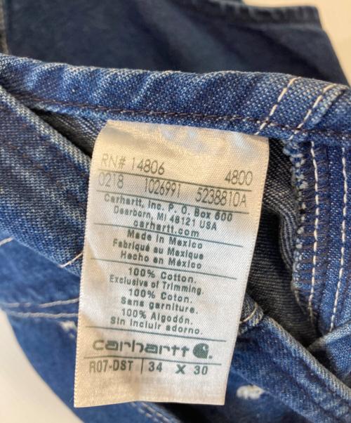 CarHartt（カーハート）CarHartt (カーハート) デニムオーバーオール　5238810A インディゴ サイズ:34×30の古着・服飾アイテム