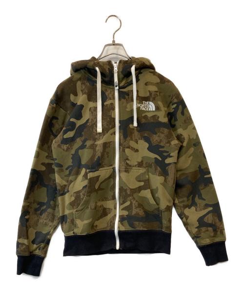 THE NORTH FACE（ザ ノース フェイス）THE NORTH FACE (ザ ノース フェイス) Novelty Rearview FullZip Hoodie　NT62131 カーキ サイズ:XSの古着・服飾アイテム