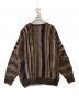 LINEAGE (リネージ) 古着3Dニット ブラウン サイズ:M：5000円