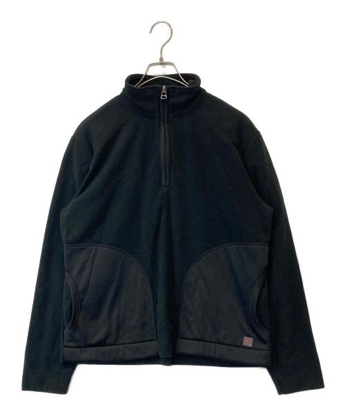 BOSS HUGO BOSS（ボス ヒューゴボス）BOSS HUGO BOSS (ボス ヒューゴボス) ハーフジップフリースジャケット ブラック サイズ:Mの古着・服飾アイテム