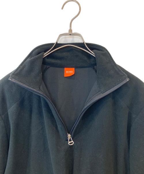BOSS HUGO BOSS（ボス ヒューゴボス）BOSS HUGO BOSS (ボス ヒューゴボス) ハーフジップフリースジャケット ブラック サイズ:Mの古着・服飾アイテム