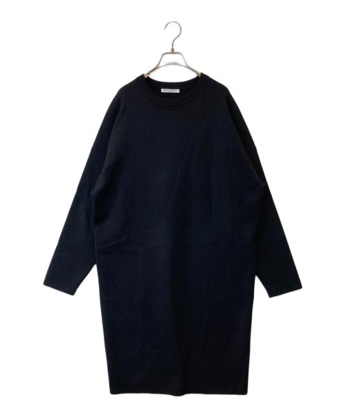 BEAUTY&YOUTH（ビューティーアンドユース）BEAUTY&YOUTH (ビューティーアンドユース) クルーネック ミドル ニットワンピース　1626-199-4490 ブラック サイズ:FREEの古着・服飾アイテム