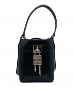 GIVENCHYジバンシィ）の古着「シャークロック マイクロレザー  バケットバッグ VF A 1203 BB60N3B00D 001」｜ブラック