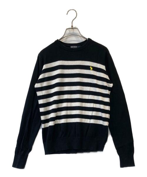 POLO RALPH LAUREN（ポロ・ラルフローレン）POLO RALPH LAUREN (ポロ・ラルフローレン) ボーダーニット ブラック×ホワイト サイズ:不明の古着・服飾アイテム