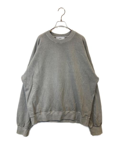 natto（ナット）natto (ナット) vintage like rough sweat　スウェット　01089 ライトグレー サイズ:Fの古着・服飾アイテム