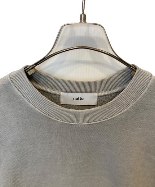 natto（ナット）natto (ナット) vintage like rough sweat　スウェット　01089 ライトグレー サイズ:Fの古着・服飾アイテム