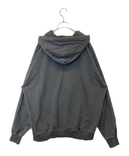 natto（ナット）natto (ナット) vintage like loose silhouette hoodie　パーカー ブラック サイズ:Fの古着・服飾アイテム