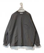nattoナット）の古着「premium nylon pullover 01086 カットソー」｜チャコールグレー