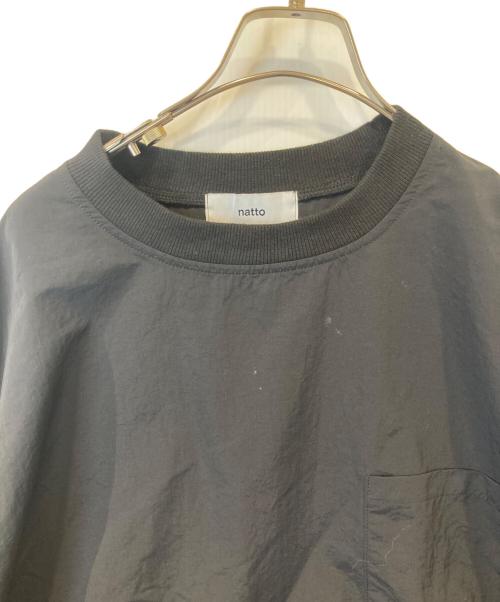 natto（ナット）natto (ナット) compact nylon pullover ナイロンプルオーバー　01036 ブラック サイズ: Freeの古着・服飾アイテム
