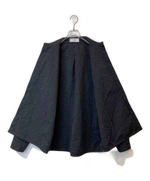 natto（ナット）natto (ナット) loose silhouette nylon mountain parker　ナイロンマウンテンパーカー　02015 ブラック サイズ:FREEの古着・服飾アイテム