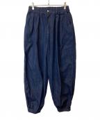 nattoナット）の古着「balloon jogger denim pants デニムパンツ SIZE Free 型番	03016」｜インディゴ