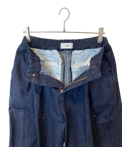 natto（ナット）natto (ナット) balloon jogger denim pants デニムパンツ SIZE Free 型番	03016 インディゴ サイズ:Fの古着・服飾アイテム