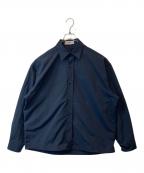 nattoナット）の古着「loose silhouette nylon shirt 01077 シャツ」｜ネイビー