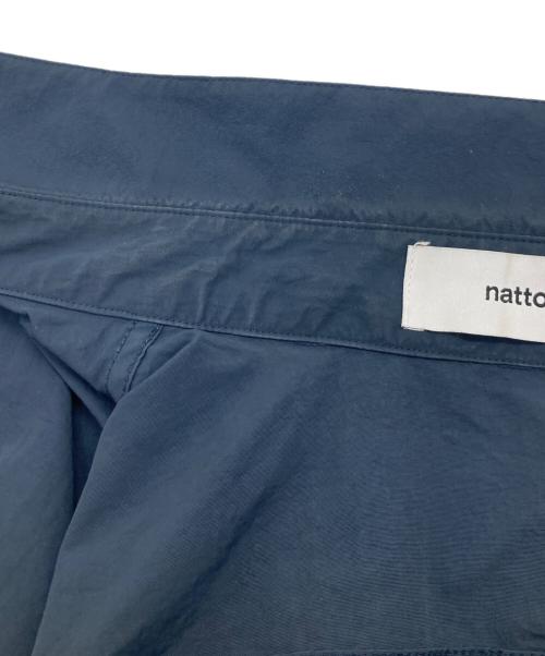 natto（ナット）natto (ナット) loose silhouette nylon shirt 01077 シャツ ネイビー サイズ:FREEの古着・服飾アイテム