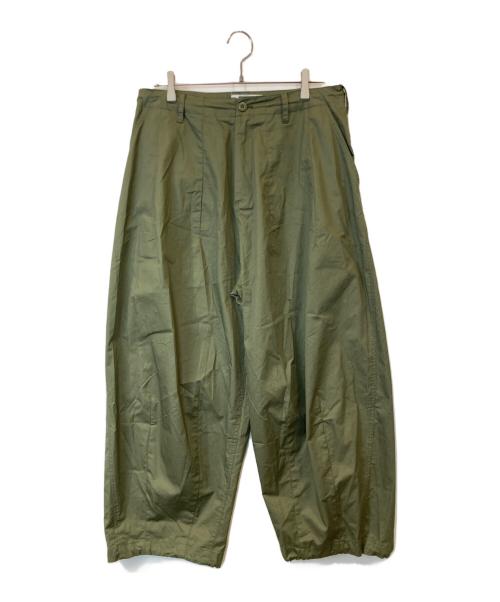 natto（ナット）natto (ナット) wide silhouette pants　03021 カーキ サイズ:Freeの古着・服飾アイテム