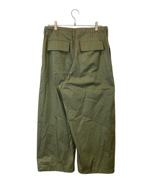 natto（ナット）natto (ナット) wide silhouette pants　03021 カーキ サイズ:Freeの古着・服飾アイテム
