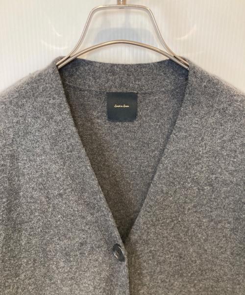 Spick and Span（スピック＆スパン）Spick and Span (スピックアンドスパン) ダブルジャガード ビッグカーディガン　23080200533030 グレー サイズ:FREEの古着・服飾アイテム